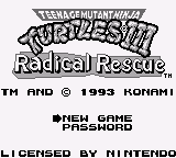 Teenage Mutant Ninja Turtles III - Radical Rescue (USA)